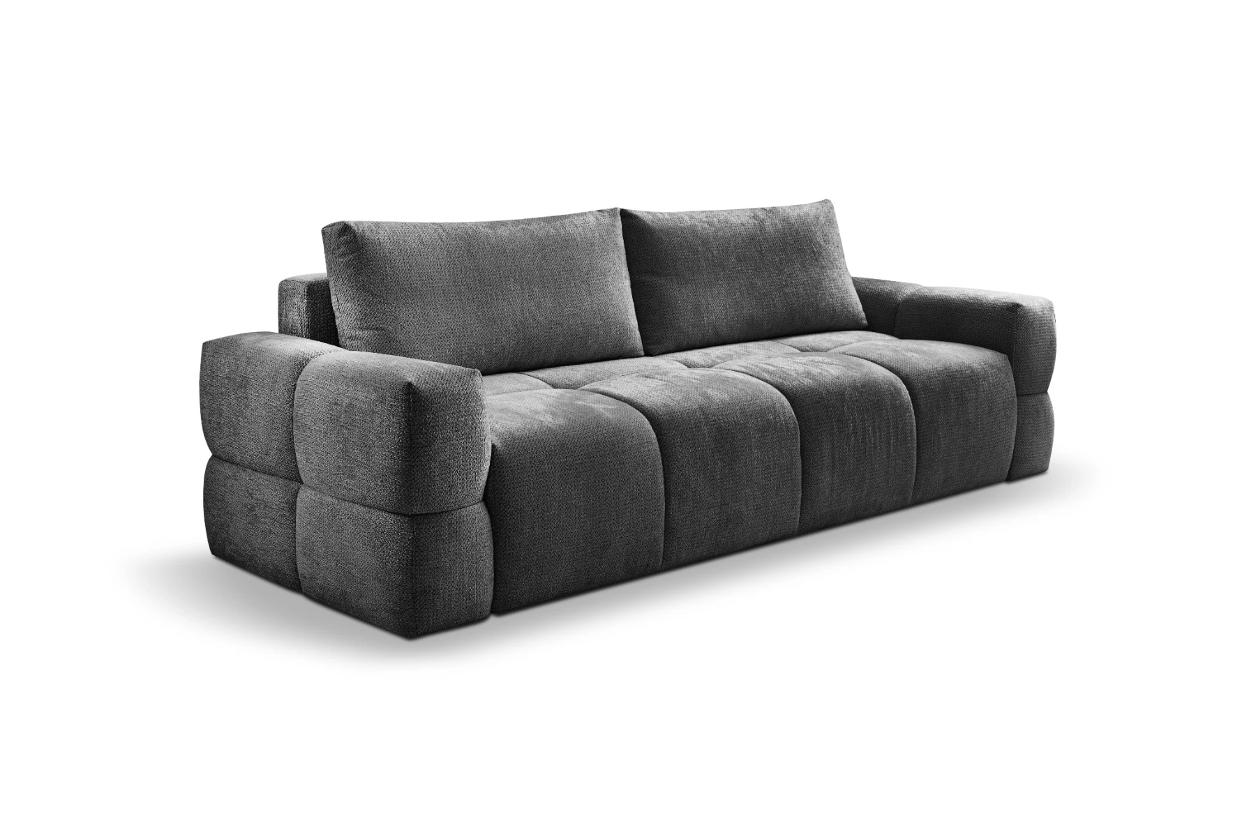 Taremi trosed sa ležajem i prostorom za odlaganje 248x104x90 cm tamno sivi