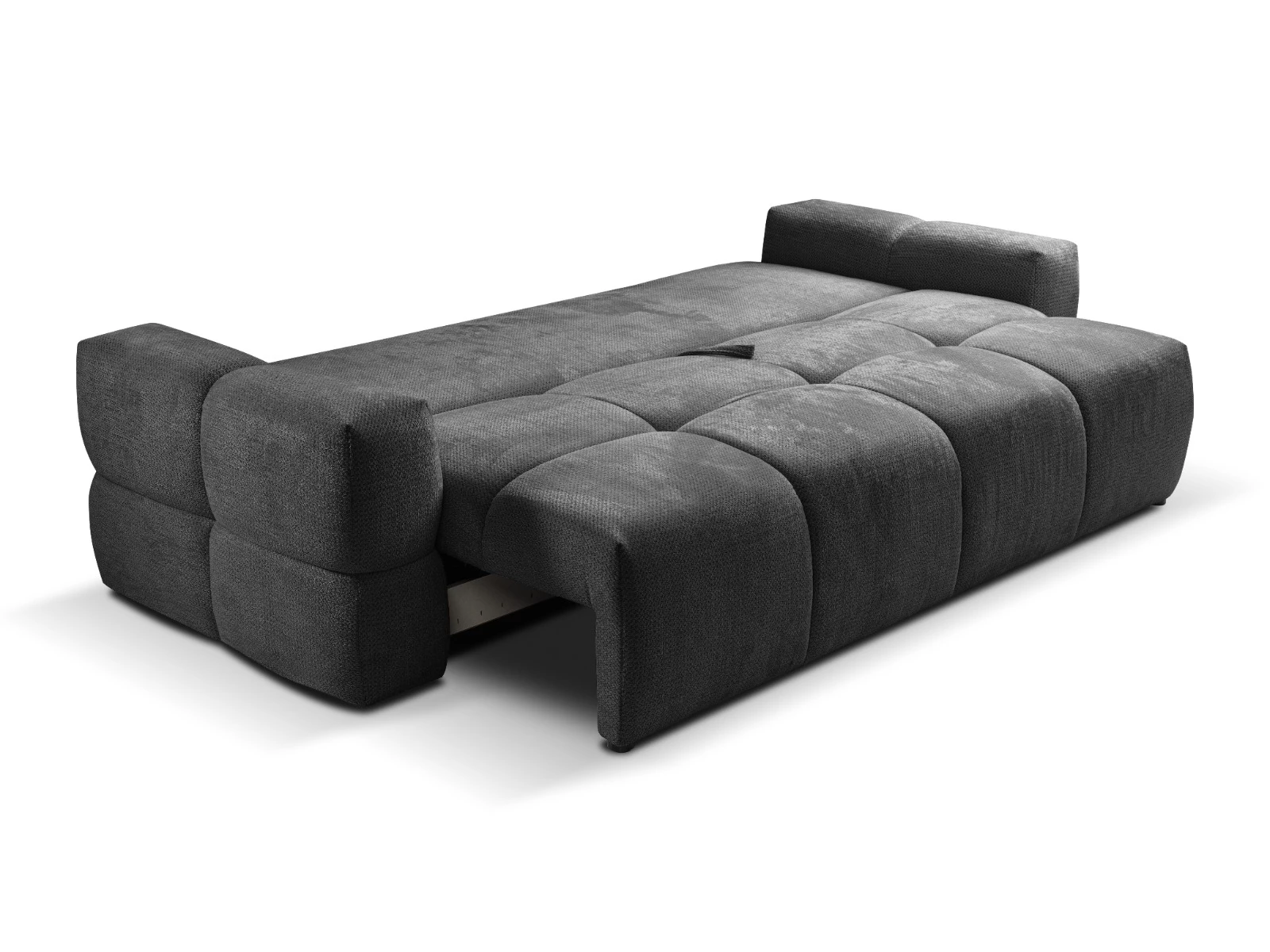 Taremi trosed sa ležajem i prostorom za odlaganje 248x104x90 cm tamno sivi