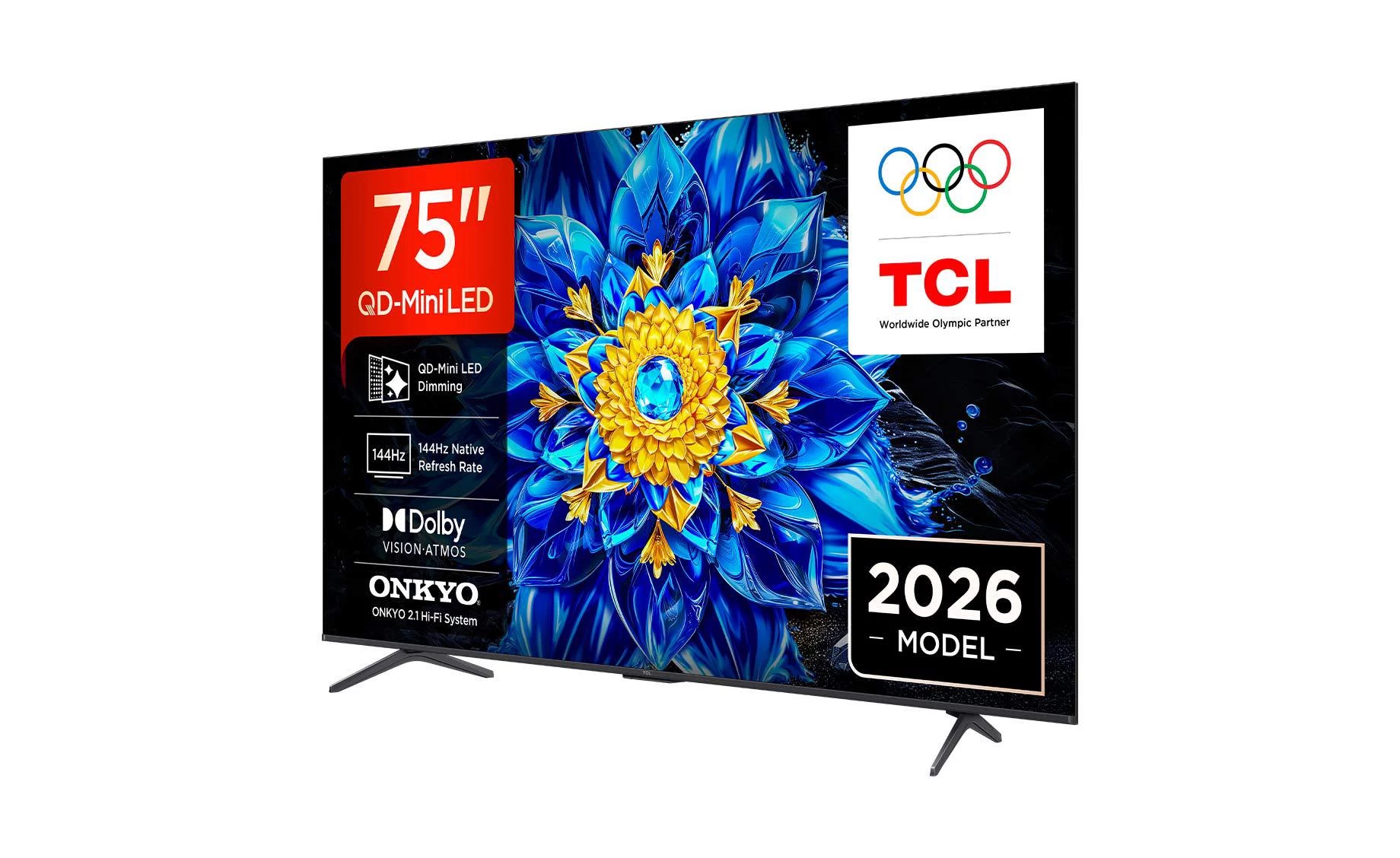 TCL 75P8L(75"/189cm) 4K UHD QD MiniLed 144Hz Gaming Google Smart TV