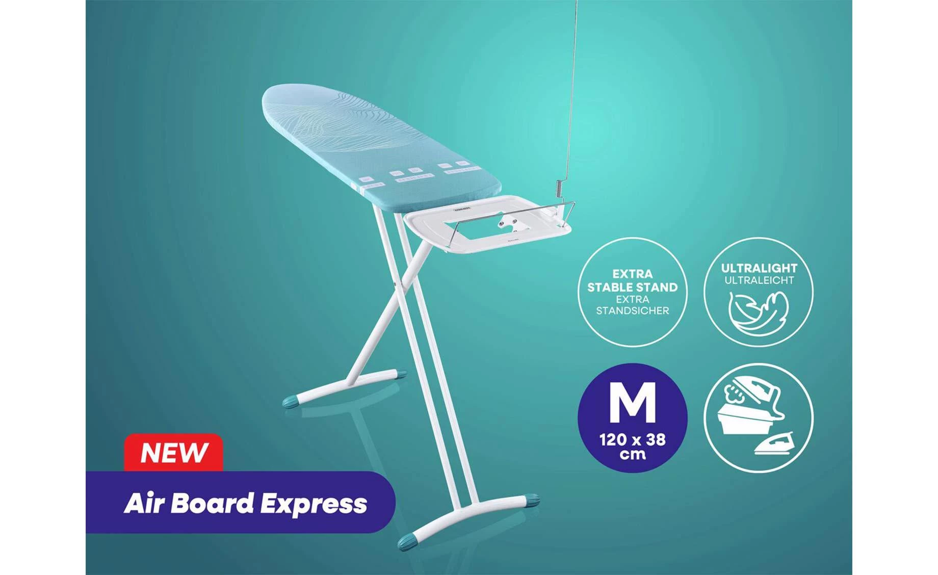 Daska za peglanje Airboard Express M 120x38cm bela