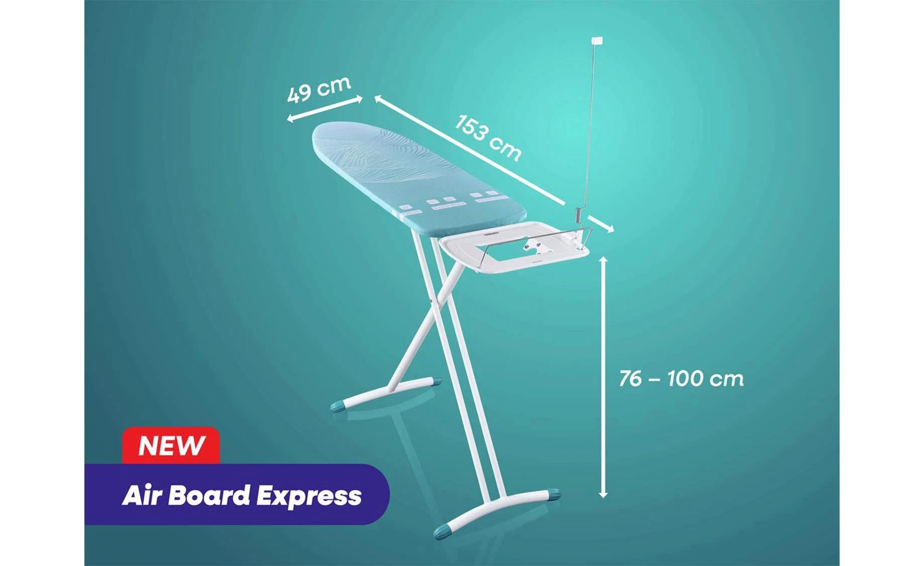 Daska za peglanje Airboard Express M 120x38cm bela