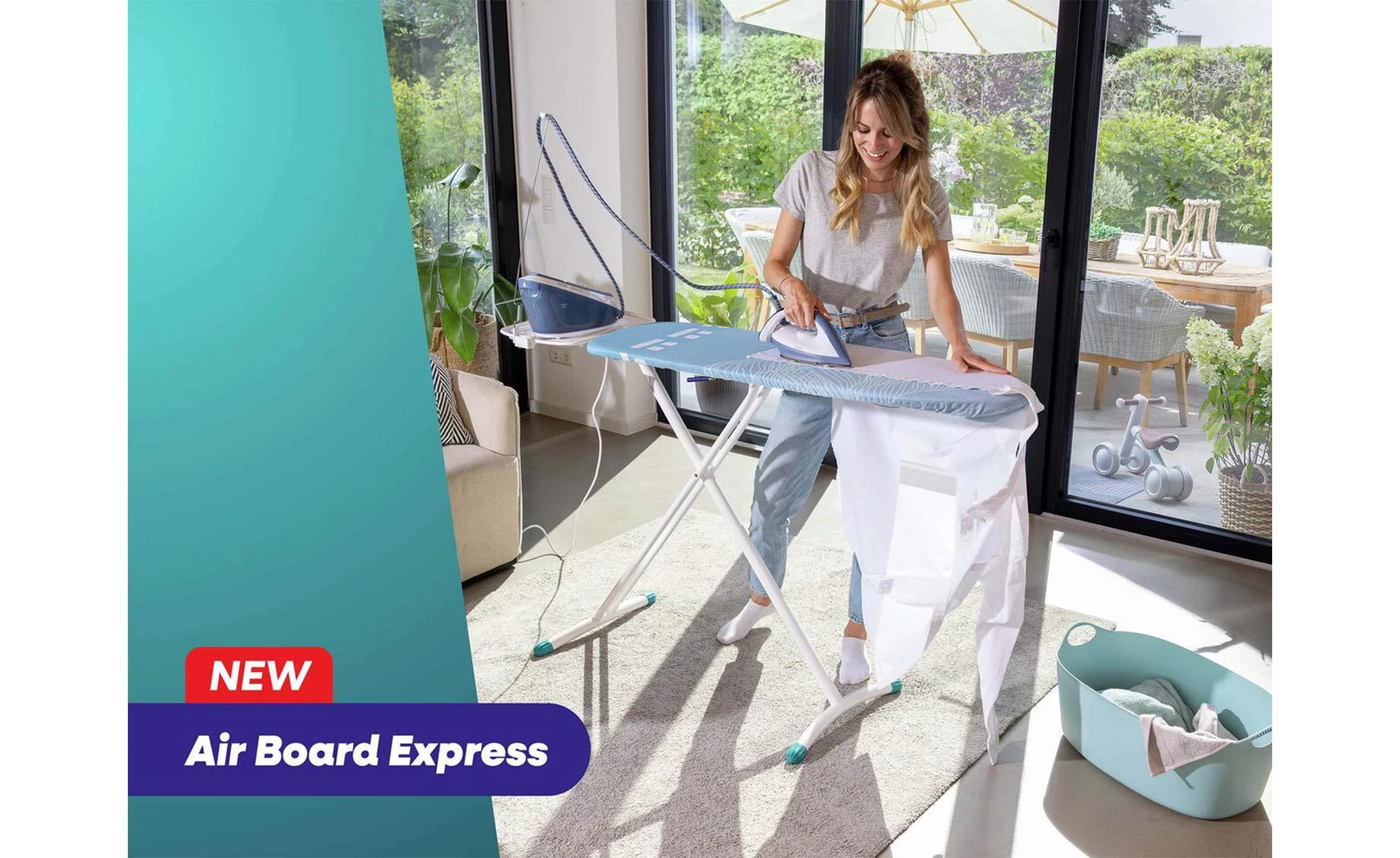 Daska za peglanje Airboard Express L 130x38cm bela