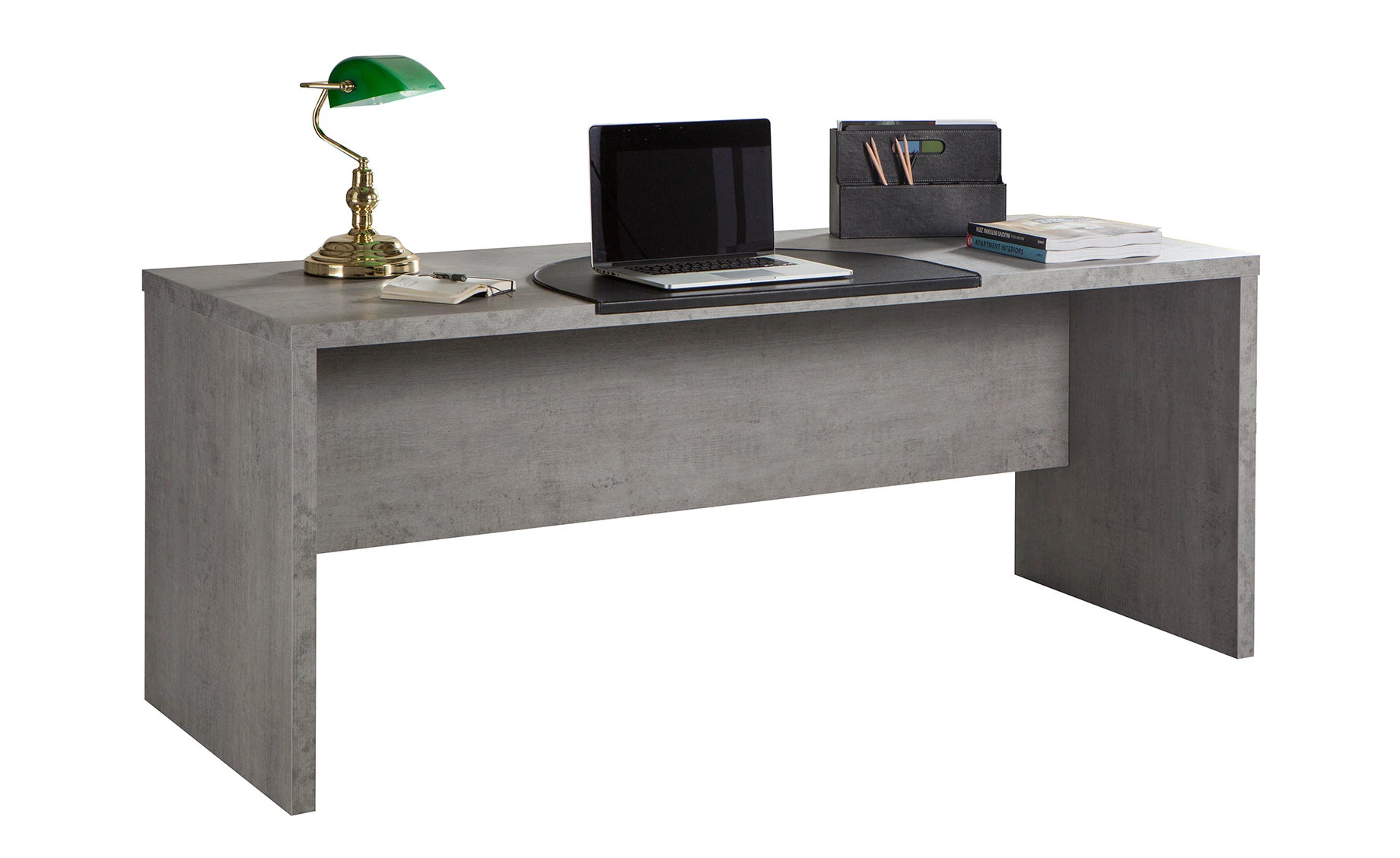 Practico radni stol 140x69x74cm cement siva