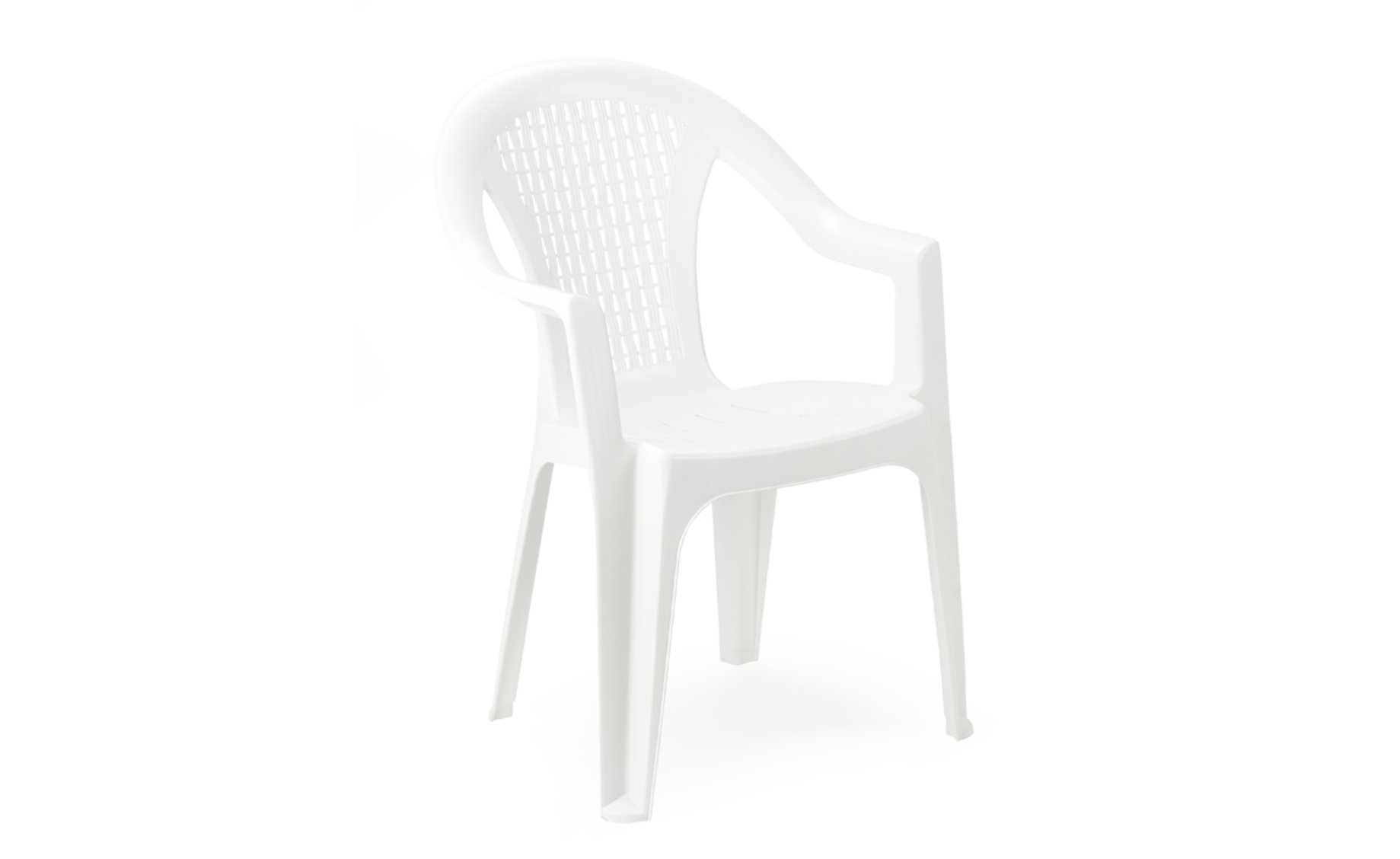 Maui plastična vrtna stolica 55x53,5x82cm bijela