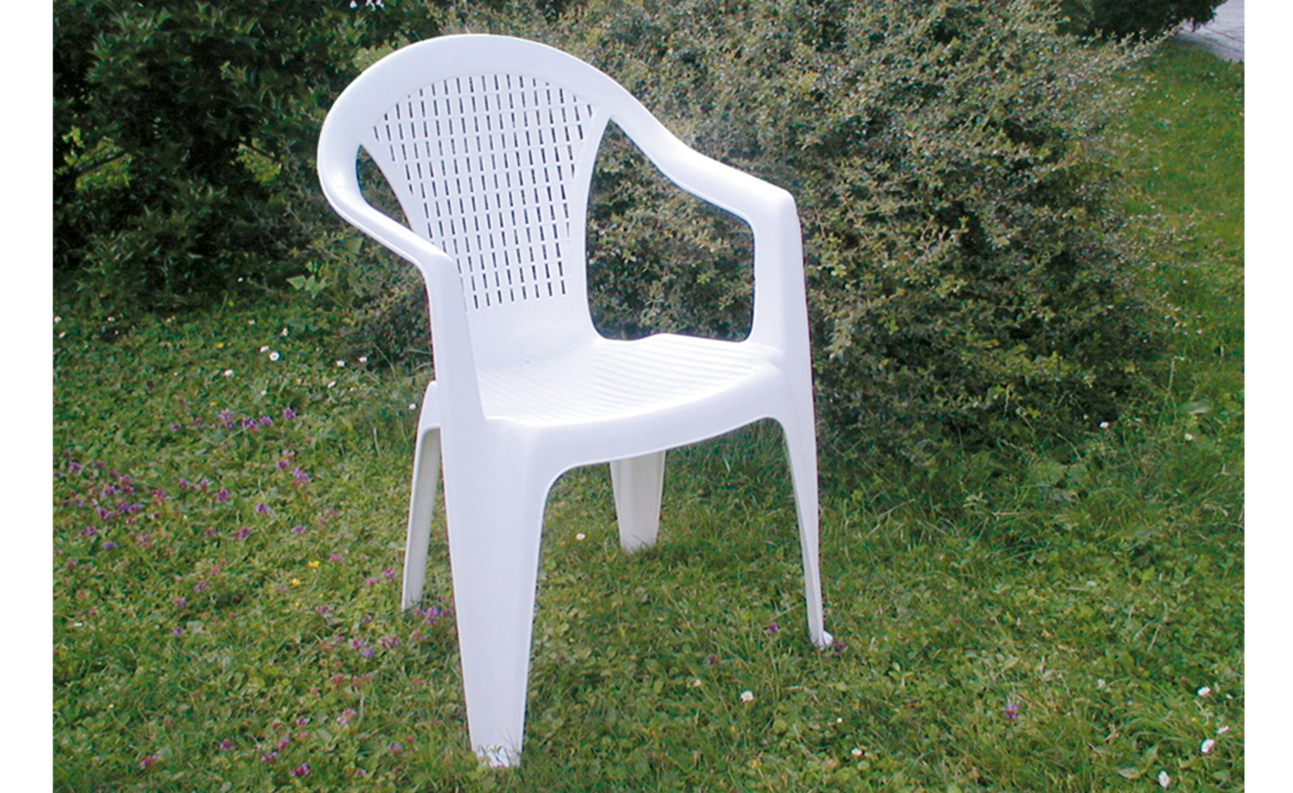 Maui plastična vrtna stolica 55x53,5x82cm bijela