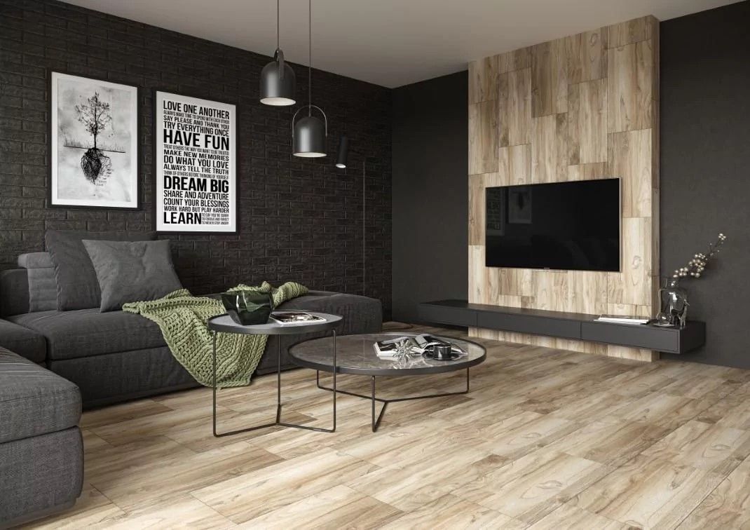 Pločice za dnevni boravak Outlander brown inspiracije | Emmezeta webshop