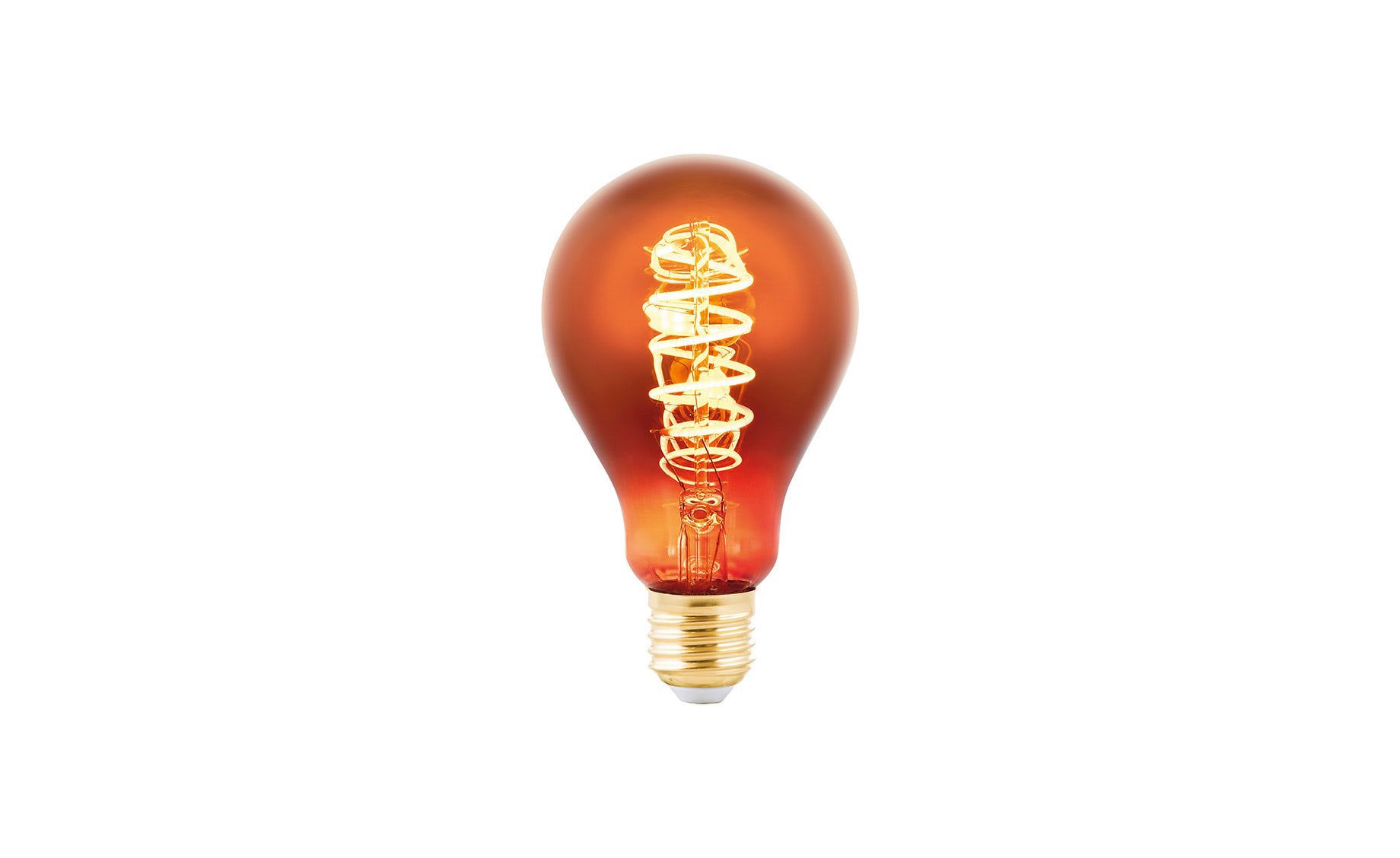 Nordlux Spirale Deko-Glühbirne – Smokey Finish, 5 W E27, LED Mit Spiralförmigem Glühfaden