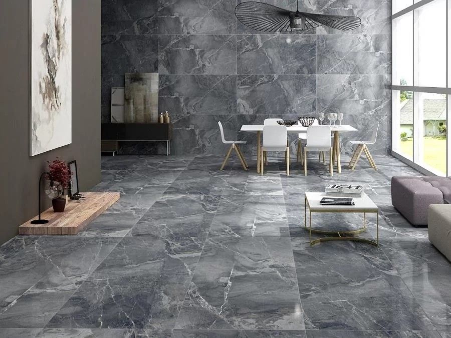 Pločice za dnevni boravak Solace grey inspiracije | Emmezeta webshop