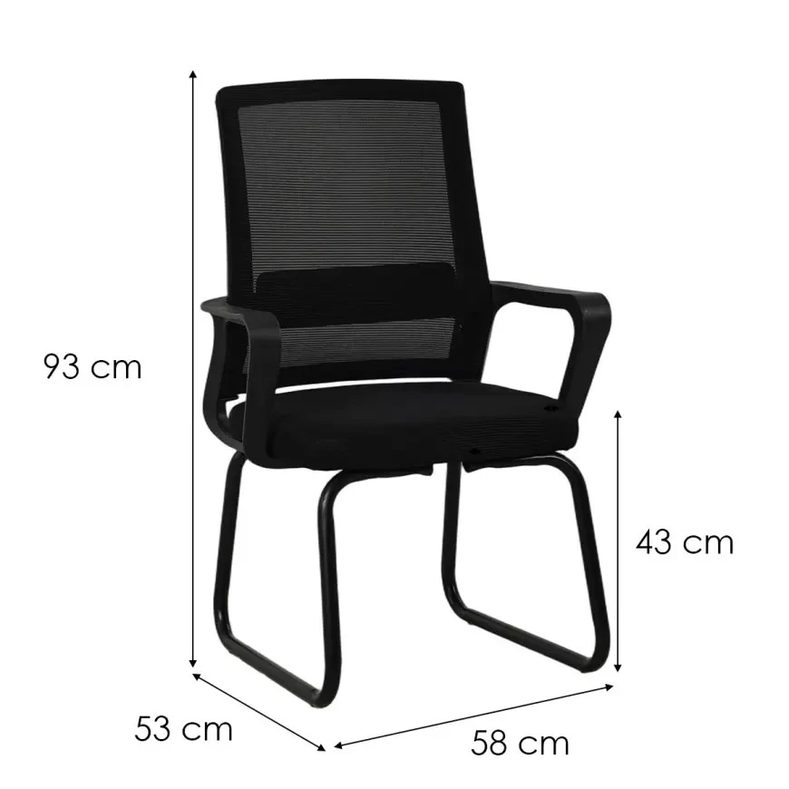 Moden 13217 kancelarijska stolica 58x53x93 cm crna