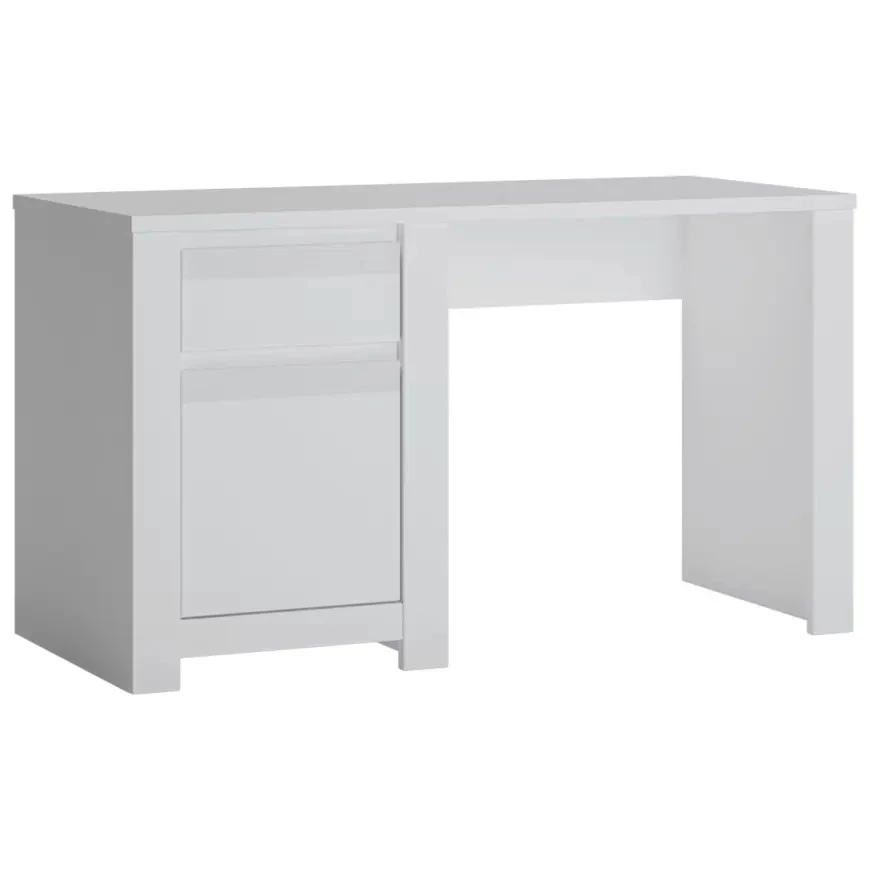 Novi NVIB01 1D1S radni sto 130x60x75 cm alpsko bela/pvc supermat bela