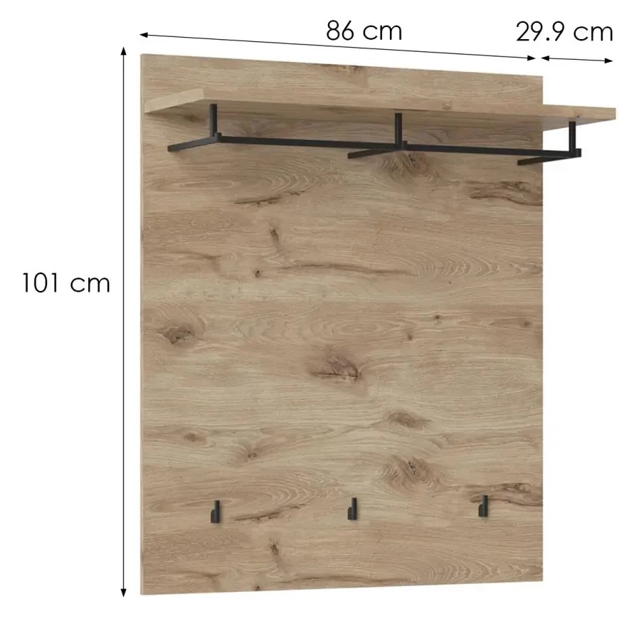 Twist zidni stalak sa držacima SUMGP1 86x29,6x101 hrast