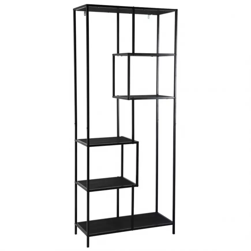 Benton 31333K 6T polica za knjige 77x33x185 crna