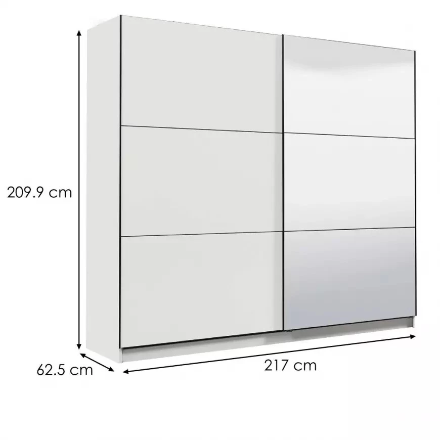 Sierra klizni ormar 217x62.5x209.9 cm bela